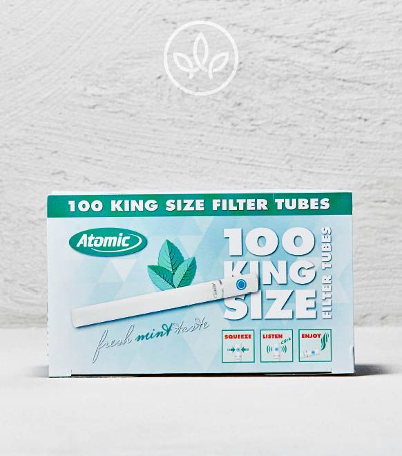 King Size Filter Tubes Mint Balls 100 Stück