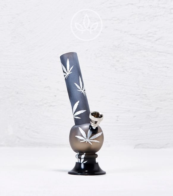 Mini Acryl Bong 15cm, Schwarz