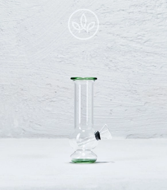 Mini Glasbong 12cm, Grün