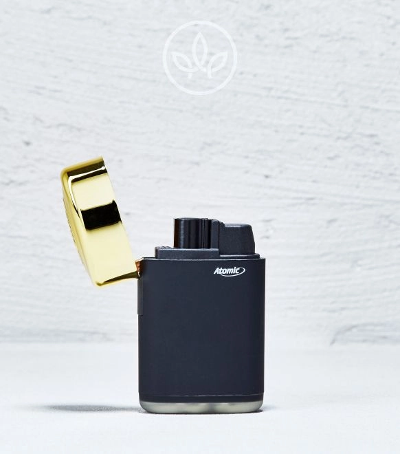 Bongfeuerzeug 1 Flamme, Gold