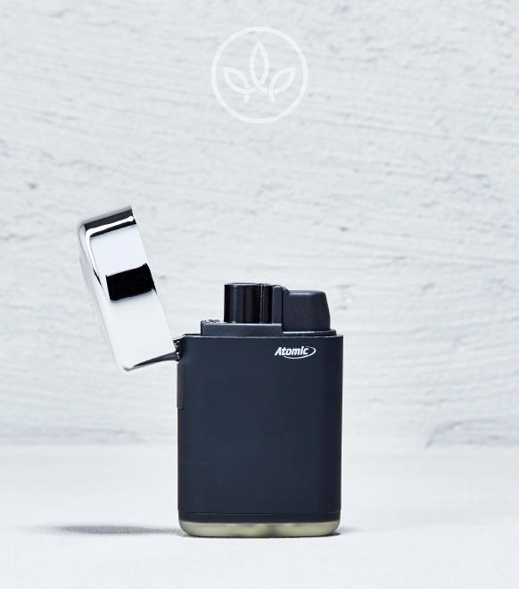 Bongfeuerzeug 1 Flamme, Silber