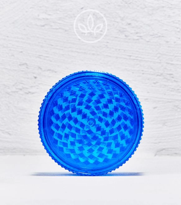 Acryl Grinder mit Stash XXL 90mm 3-teilig, Blau
