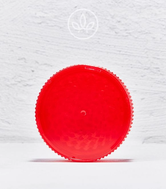 Acryl Grinder mit Stash XXL 90mm 3-teilig, Rot