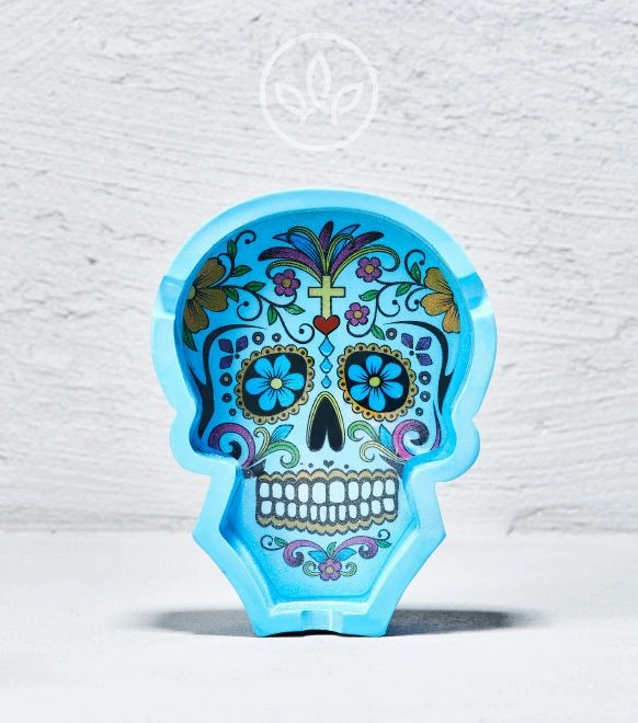 Polyserin Aschenbecher Muerta, Blau