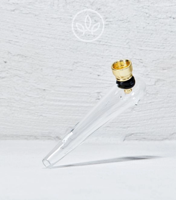 Glaspfeife Konisch, Gold