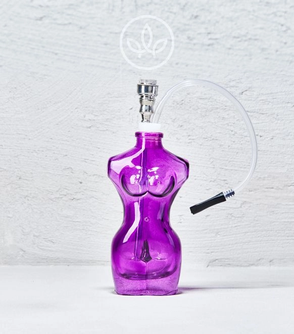 Glas Wasserpfeife Korpus, Violett