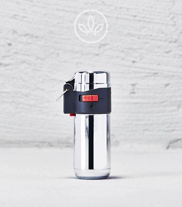 Survival 1er Jet Feuerzeug Chrom, Silber