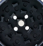 grinder margaret metal schwarz healthygarden headshop closeup